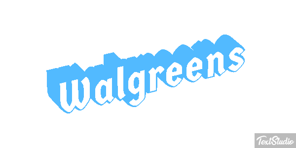 Walgreens Text effect