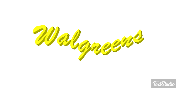 Walgreens Text effect