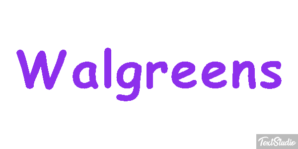 Walgreens Text effect
