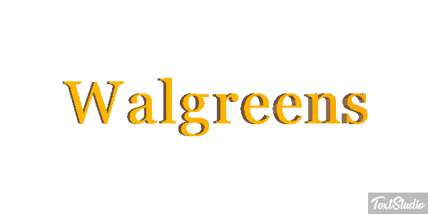 Walgreens Text effect