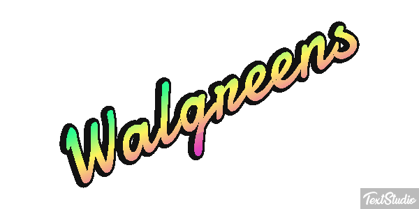 Walgreens Text effect