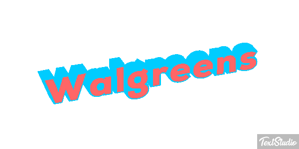 Walgreens Text effect