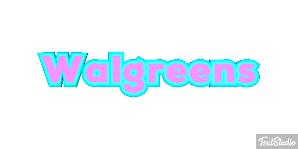 Walgreens Text effect