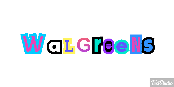 Walgreens Text effect