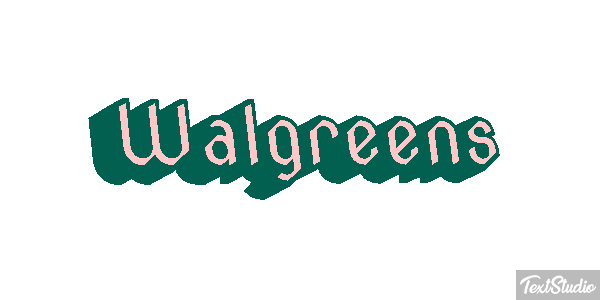 Walgreens Text effect