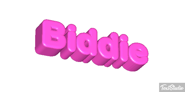 Biddie Text effect