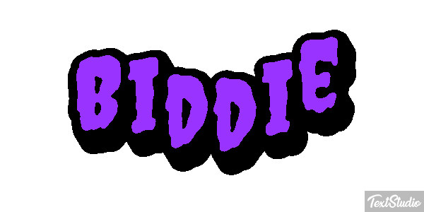 Biddie Text effect
