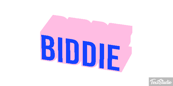 Biddie Text effect