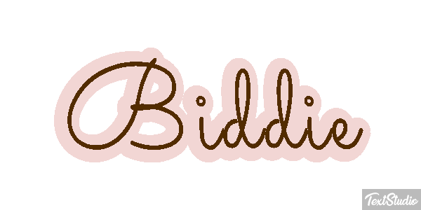 Biddie Text effect