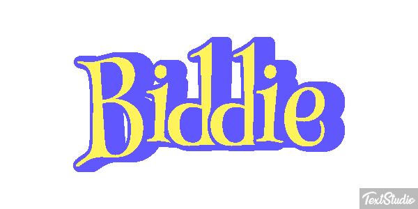 Biddie Text effect
