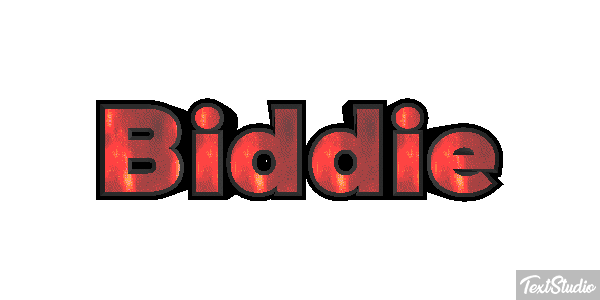 Biddie Text effect