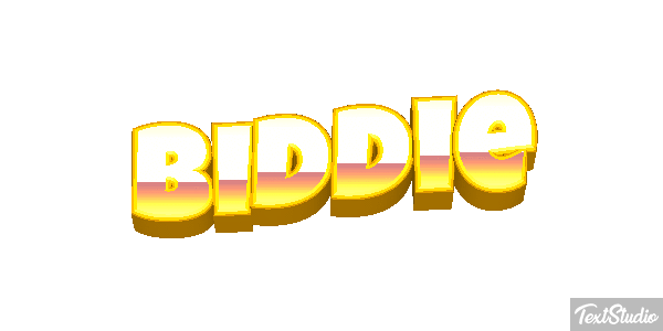 Biddie Text effect