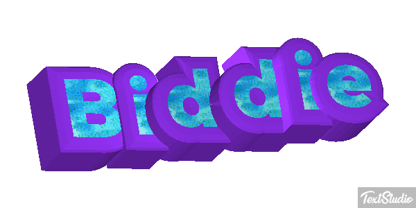Biddie Text effect