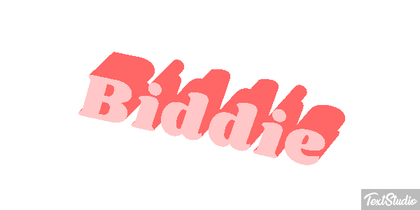 Biddie Text effect