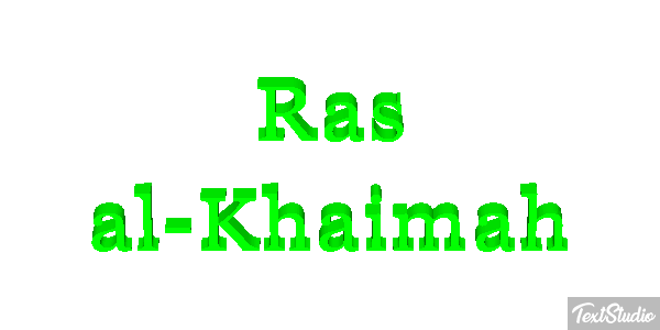 Ras al-Khaimah Texteffekt