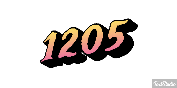 1205 Text effect