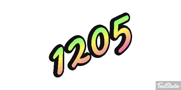 1205 Text effect