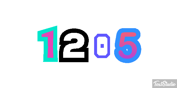 1205 Text effect