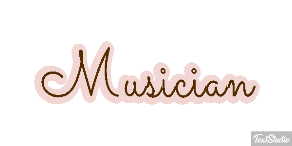 Musician Tekst effect