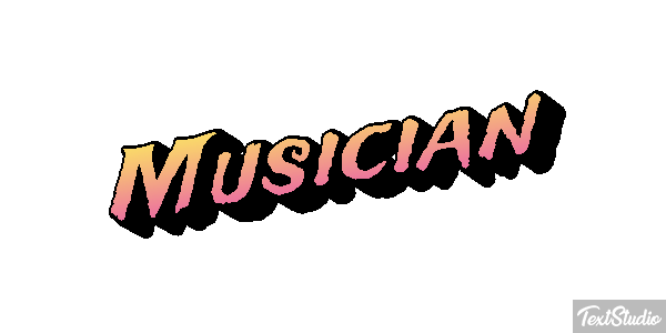 Musician Tekst effect