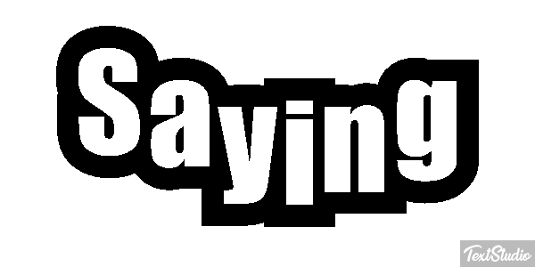 Saying Text effect