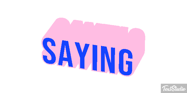 Saying Text effect