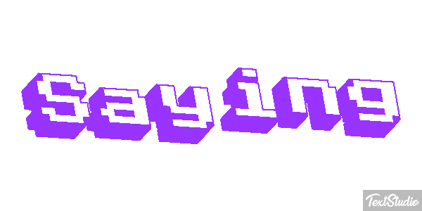 Saying Text effect