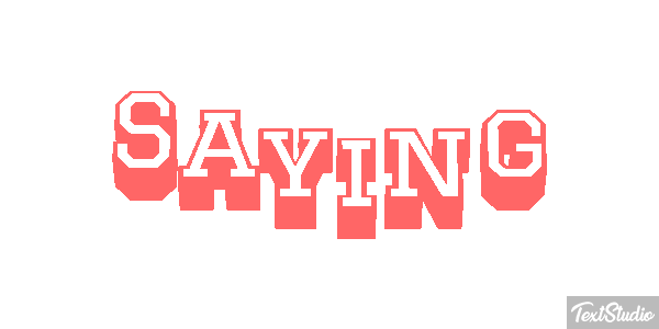 Saying Text effect