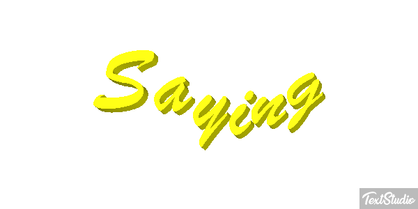 Saying Text effect