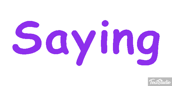 Saying Text effect