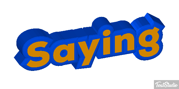 Saying Text effect