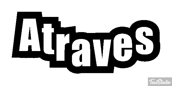 Através Text effect
