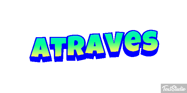 Através Text effect