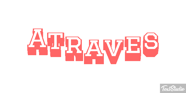 Através Text effect