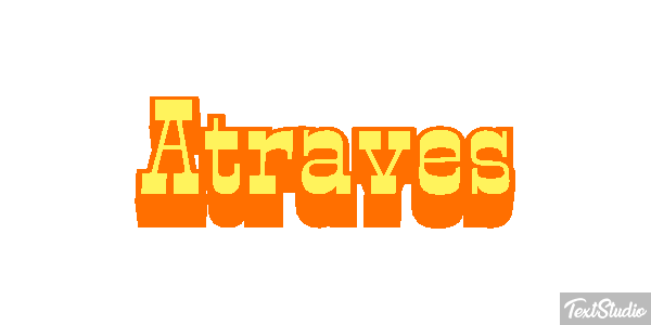 Através Text effect