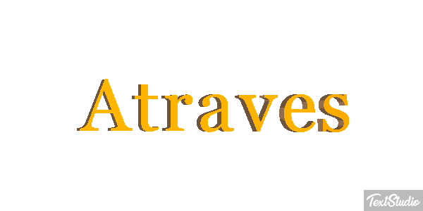 Através Text effect