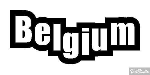 Belgium Text effect