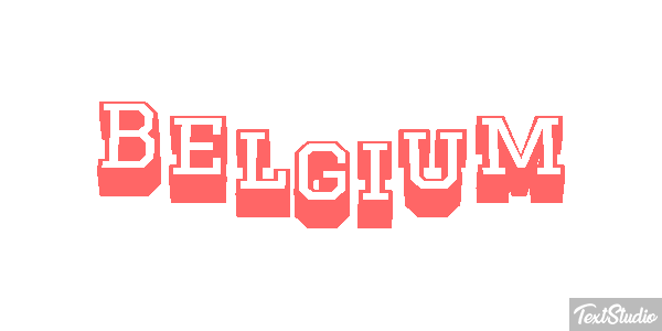 Belgium Text effect