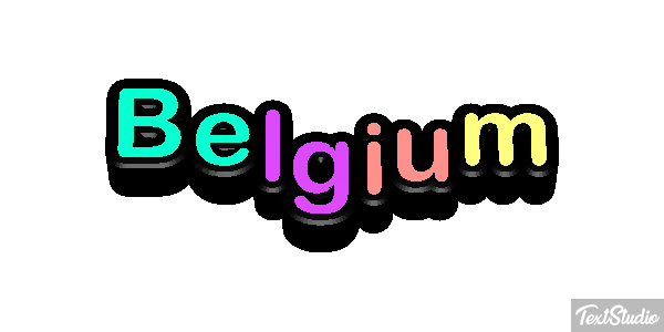 Belgium Text effect