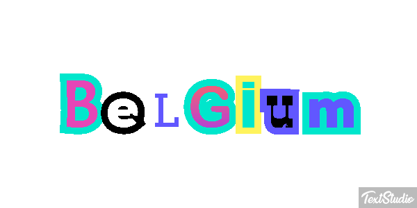 Belgium Text effect