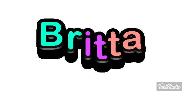 Britta テキスト効果