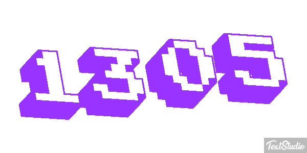 1305 Text effect