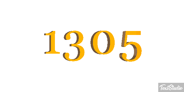 1305 Text effect