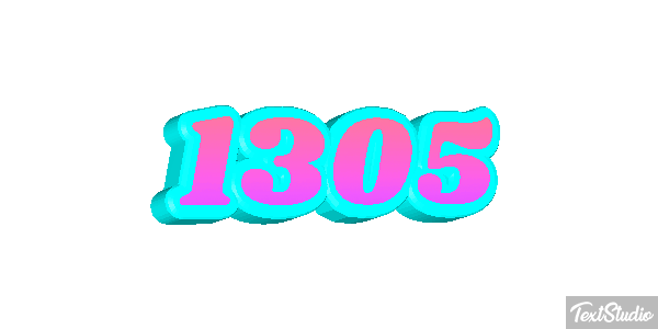 1305 Text effect