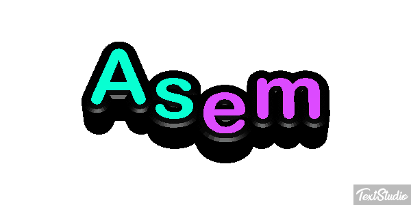 Asem Effet de texte