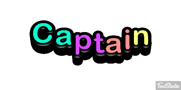 Captain Text effect