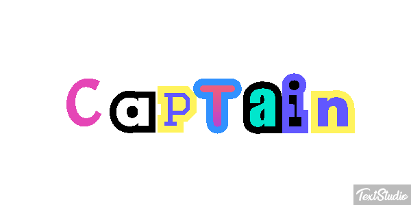Captain Text effect