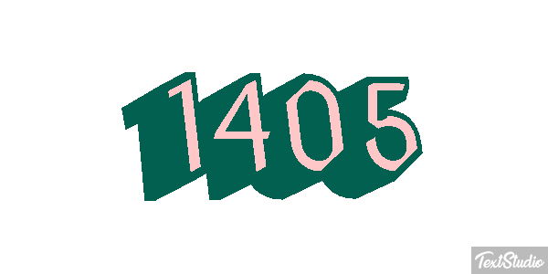 1405 Text effect