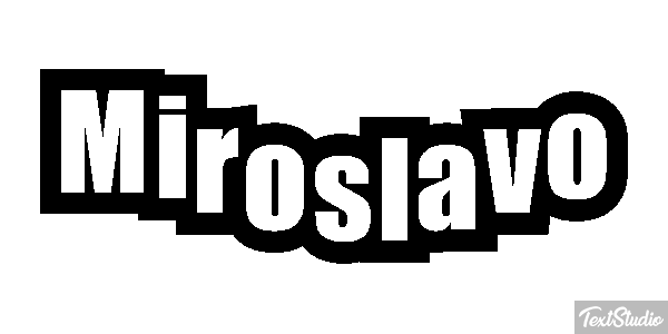 Miroslavo Effet de texte