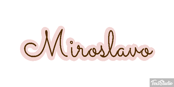 Miroslavo Effet de texte